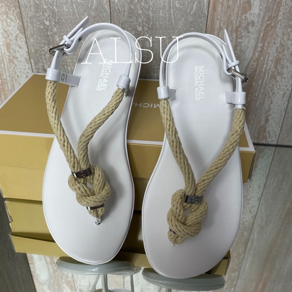 Michael Kors Holly Jelly Sandals White W AUTHENTIC - Picture 3 of 5